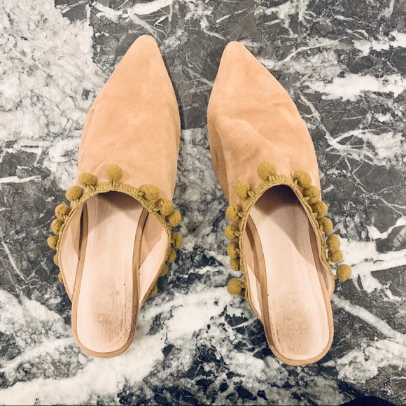 RAYE Tan Suede Mule Slides - Picture 5 of 7